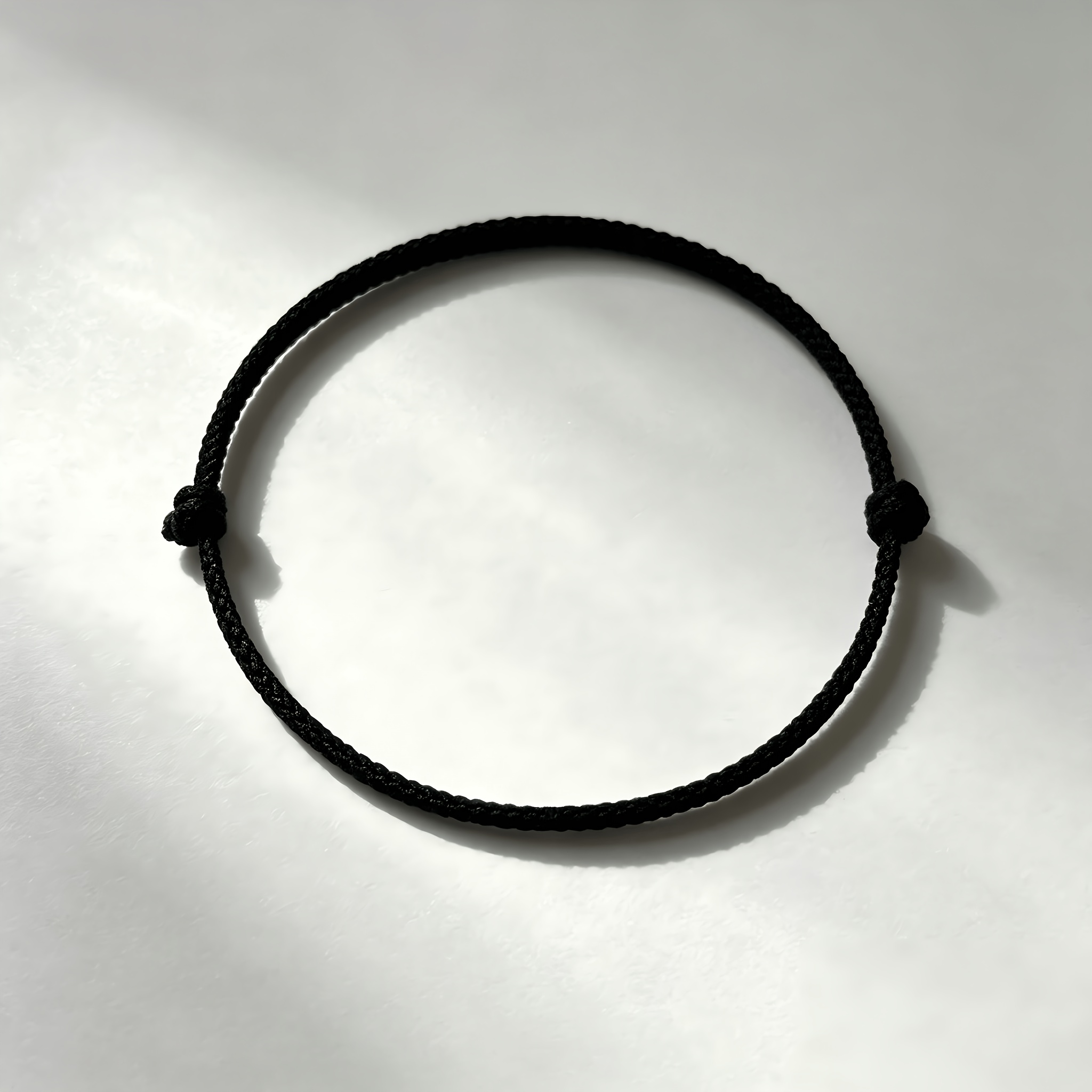 Red and Black Contrast Color Matching Thin Couple Bracelet